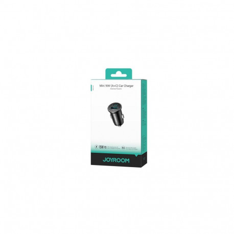 Joyroom Car Charger Mini, C+U, 15W, Black (JR-CCN16)