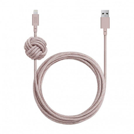Native Union Night Cable USB-A to Lightning 3m Rose