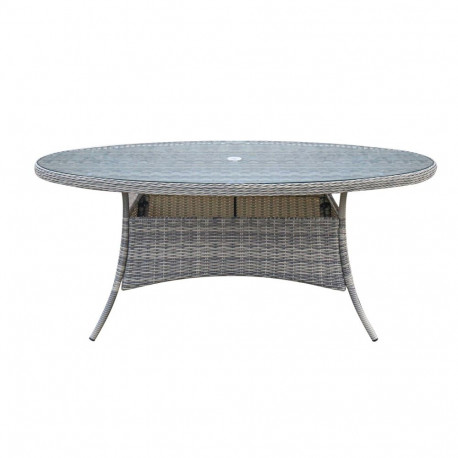 Table TRENTO 180x100xH75cm, light grey