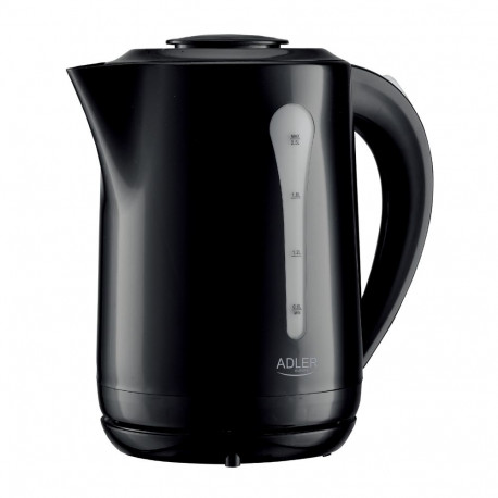 Adler Kettle | AD 1244 | Electric | 1850 W | 2.5 L | Plastic | 360° rotational base | Black