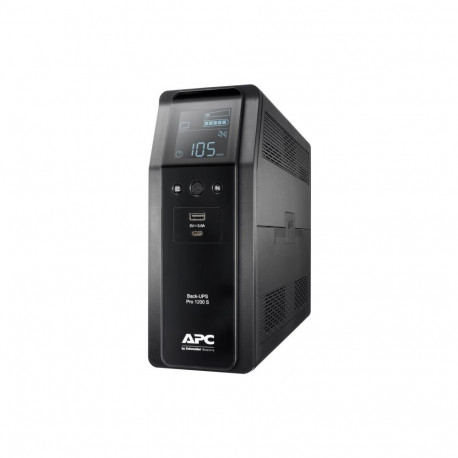 Schneider Electric APC Back-UPS Pro, tower, 230V, 8x IEC C13 outlets, sine wave, AVR, USB Type A+C p