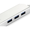 LevelOne Adapter USB-C -> GBit-LAN + USB3.0-Hub