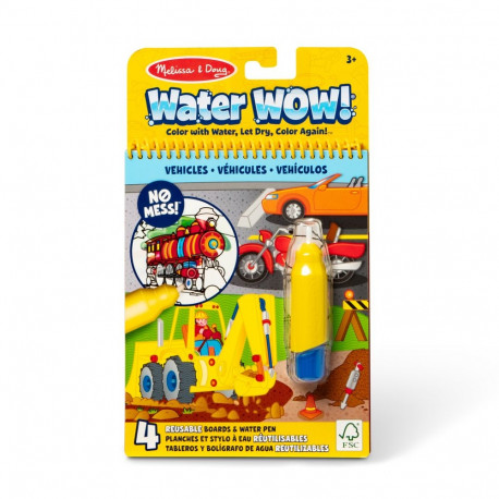 MELISSA & DOUG Water Wow! joonistamine veega Sõidukid