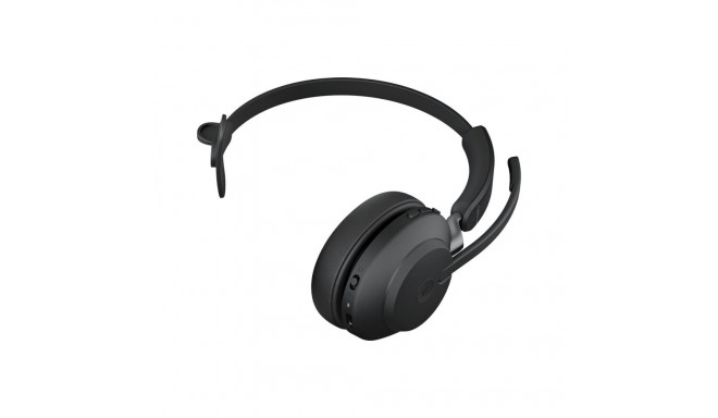 JABRA Evolve2 65 MS Mono on-ear konverteeritav Bluetooth juhtmevaba USB-C mürasummutav must Teamsi j