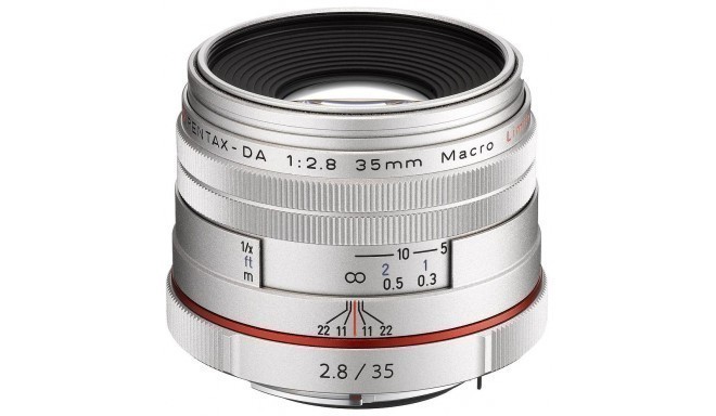 HD Pentax DA 35mm f/2.8 Macro Limited objektiiv, hõbedane