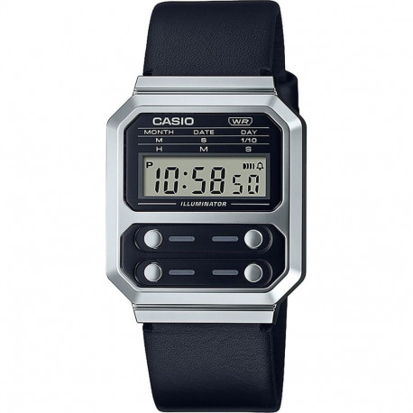 Unisex Watch Casio F100 TRIBUTE - STEEL / BLACK ***SPECIAL PRICE*** Black (Ø 40 mm)