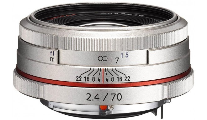 HD Pentax DA 70мм f/2.4 Limited объектив, серебристый