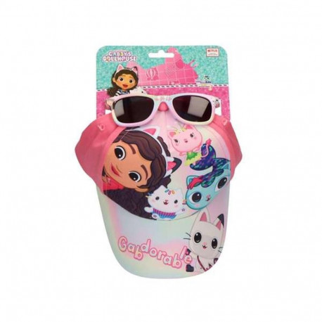 Set of cap and sunglasses Gabby's Dollhouse Pink