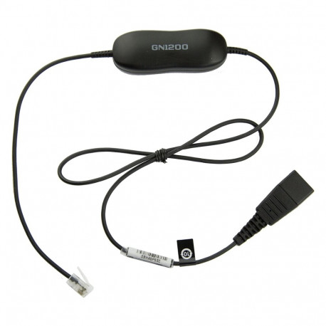 "Jabra Kabel QD -> RJ10 GN 1200 Smart Cord glatt"