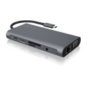 "ICY BOX IB-DK4040-CPD USB-C 10-in-1 PD 100W DockingStation"