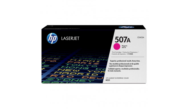 HP 507A originaal toonerikassett CE403A magenta standardne mahutavus 6.000 pages 1-pack