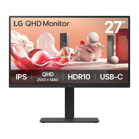 "LG LCD 27BA75QB-B 27"" black USB-C. KVM. Daisy Chain.RJ45"
