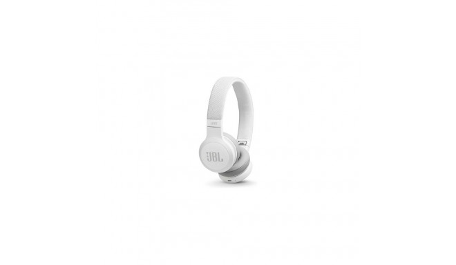 JBL Live 400BT valged Bluetooth-kõrvaklapid
