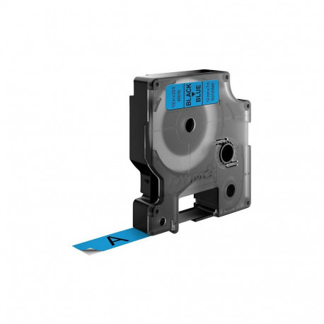 "Dymo LabelWriter - D1 Etiketten Selbstklebend - 12 mm x 7 m - Schwarz auf Blau - (S0720560)"