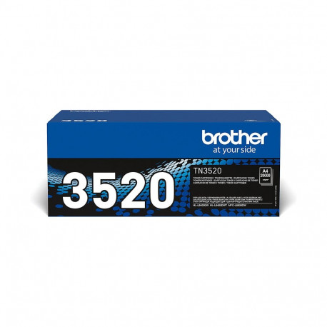 Brother TN-3520 must tooner, kuni 20 000 lehekülge, ISO 19752