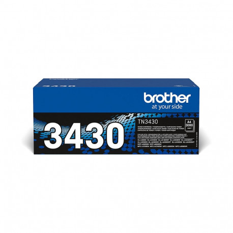 Brother TN-3430 must tooner kuni 3000 lehte ISO 19752