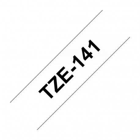 Brother TZe-141 must/läbipaistev