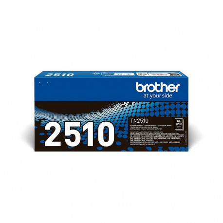 Brother TN-2510 must tooner kuni 1200 lehekülge ISO/IEC 19752