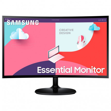 "61cm/24'' (1920x1080) Samsung S24C364EAU Essential Curved 16:9 4ms HDMI VGA Full HD Black"