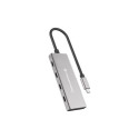 "CONCEPTRONIC 4-1 Dock USB-C->3xUSB-C/100WPD 25cm gr"