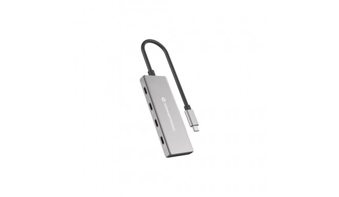 "CONCEPTRONIC 4-1 Dock USB-C->3xUSB-C/100WPD 25cm gr"