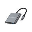 Conceptronic 3-1 dokk USB-C->HDMI/USB-A/100WPD 25cm hall