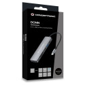 Conceptronic 6-1 dokkimisjaam USB-C -> HDMI/2xUSB-A/SD/TF 15cm hall