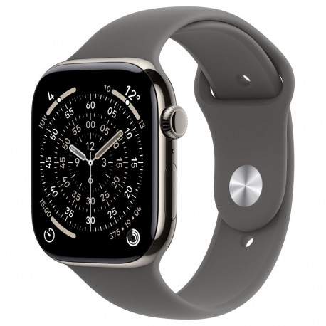 Apple nutikell S11 42mm mobiilside titaan naturaalne spordirihm S/M, kivihall