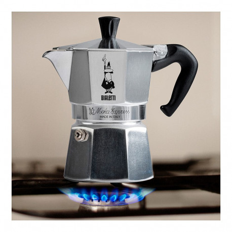 Bialetti Moka Express hõbedane alumiiniumist 2 tassile