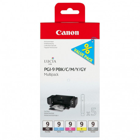 "Canon PGI-9 PBK/C/M/Y/GY MULTI PACK"