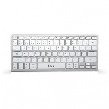 "INCA Tastatur IBK-565BT BT 5.0, Smart, Akku 150Std, 8-10m silver"