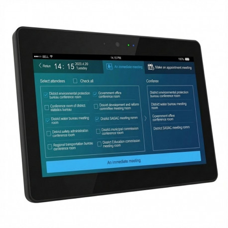 "ALLNET Meetingraum RGB LED Tablet 13 Zoll RK3399 Android 10 und NFC/RFID schwarz"