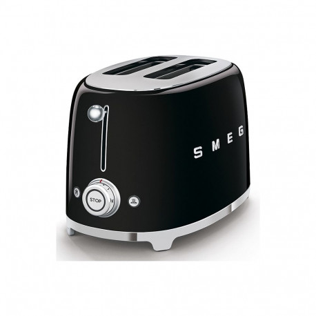 SMEG TSF01BLEU 50ndate stiilis kompaktne 2-avalne must läikiv röster