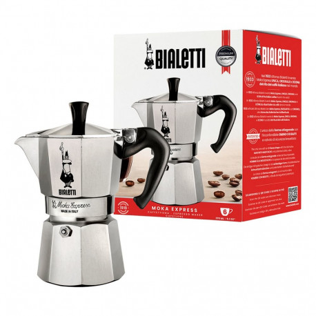 "Bialetti Moka Express - silber - Aluminium - für 6 Tassen"