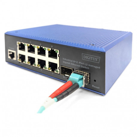 "Digitus 8+2P Industrial Gigabit Ethernet Switch L2 managed"