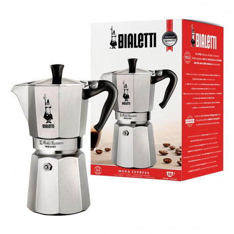 "Bialetti Moka Express - silber - Aluminium - für 18 Tassen"