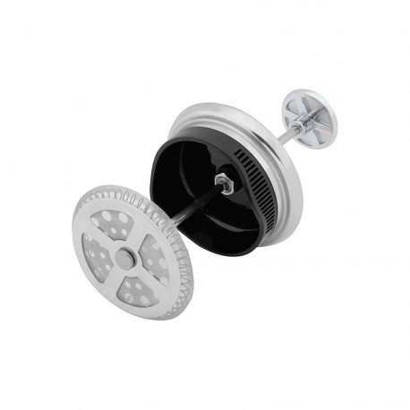 Bialetti Preziosa presskann, hõbedane/must, roostevaba teras/klaas, 1l