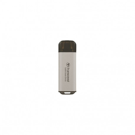 "TRANSCEND ESD300S 512GB External SSD USB 10Gbps Type C Silver"