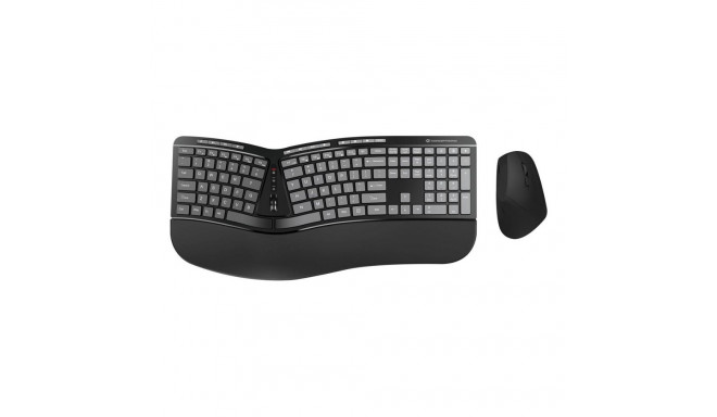 Conceptronic juhtmevaba ergonoomiline klaviatuur ja hiir, Layout US sw