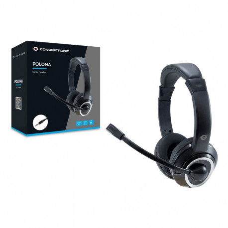 "CONCEPTRONIC Headset Klinke Mikro,int.Bed.Stereo 2.0m sw"