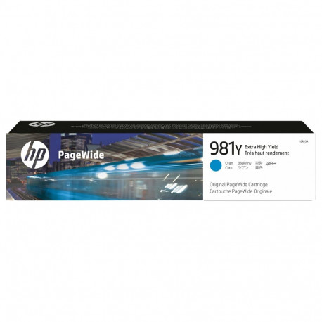HP 981Y originaal eriti suure mahuga tsüaan PageWide-kassett L0R13A