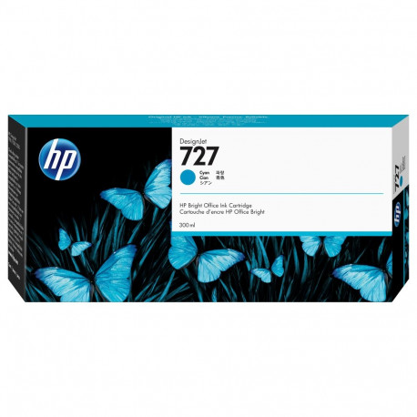 "HP 727 300-ml Tintenpatrone cyan"