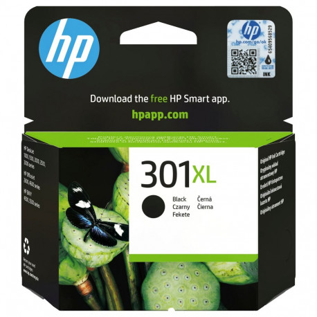 HP 301XL originaal must suure mahuga tindikassett CH563EE 480 pages 1-pakk