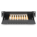 "DIGITUS Patchpanel 1HE 8-Port Cat6 ClassE geschirmt schw."