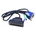 "Digitus 19"" LCD KVM-Konsole, 1-Port VGA, US-Tastatur"
