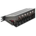 "DIGITUS Patchpanel 0,5HE 24-Port Cat6a geschirmt schwarz"