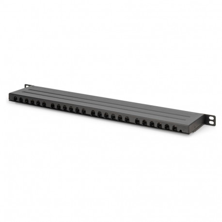 "DIGITUS Patchpanel 0,5HE 24-Port Cat6 geschirmt schwarz"
