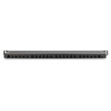 "DIGITUS Patchpanel 0,5HE 24-Port Cat6 geschirmt schwarz"