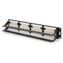 "DIGITUS Patchpanel 2HE 48-Port Cat6 ungeschirmt schwarz"