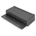 "DIGITUS Patchpanel 1HE 8-Port Cat6 geschirmt schwarz"